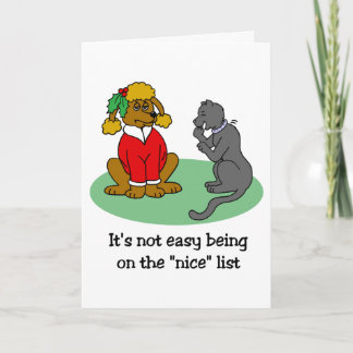 Santa's Nice-lista Helgkort