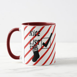 Santas Nicelista - stygg julkonst Mugg