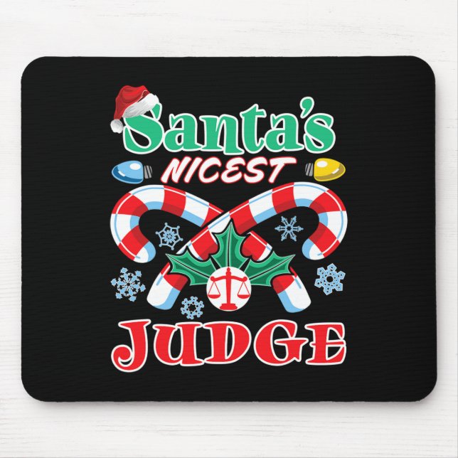 Santa's Nicest Domare Funny jul Naughty Nice Musmatta (Framsidan)