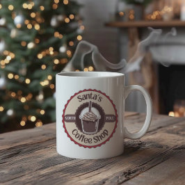 Santa's North Pole Coffee Shop Christmas Mug Kaffemugg