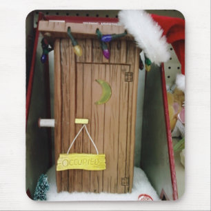 "SANTA'S OUTHOUSE" MOUSEPAD MUSMATTA