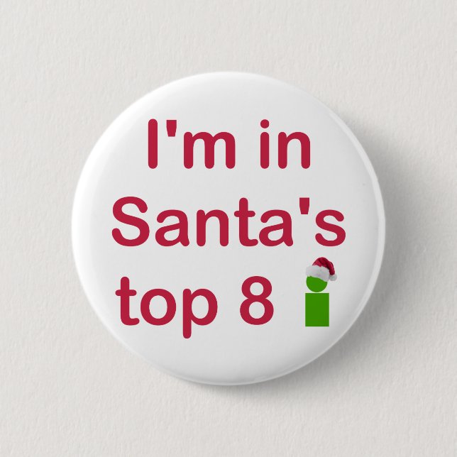 Santas överträffar 8 knapp (Framsida)