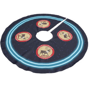 Santa's Own - 1:a Polarna Airlift Squadron Julgransmatta Borstad Polyester