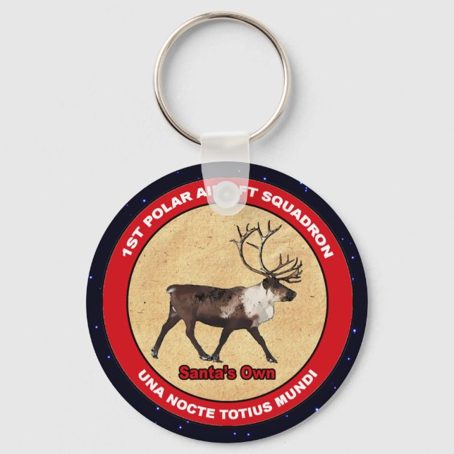 Santa's Own - 1:a Polarna Airlift Squadron Nyckelring (Framsida)