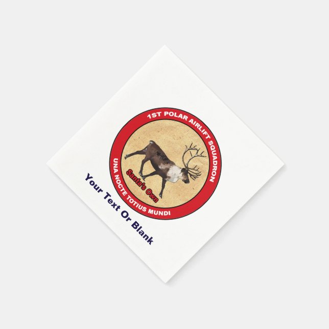 Santa's Own - 1:a Polarna Airlift Squadron Pappersservett (Hörn)