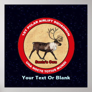 Santa's Own - 1:a Polarna Airlift Squadron Poster