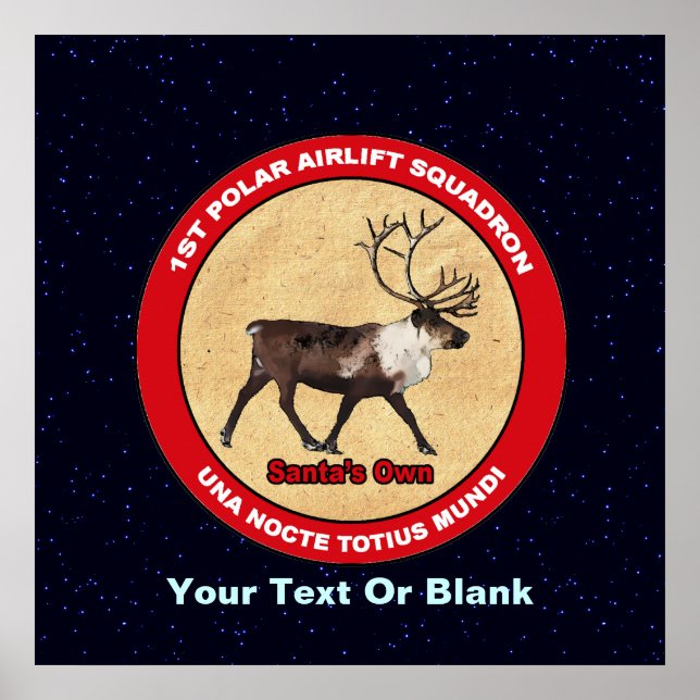 Santa's Own - 1:a Polarna Airlift Squadron Poster (Framsidan)