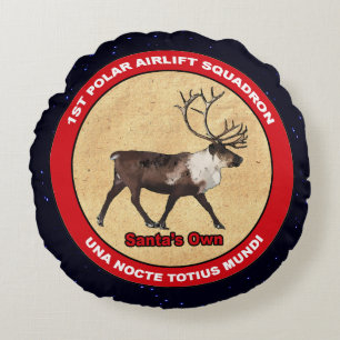 Santa's Own - 1:a Polarna Airlift Squadron Rund Kudde