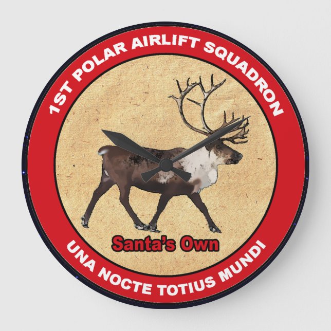Santa's Own - 1:a Polarna Airlift Squadron Stor Klocka (Framsida)