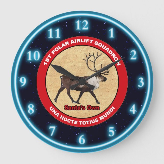 Santa's Own - 1:a Polarna Airlift Squadron Stor Klocka (Framsida)