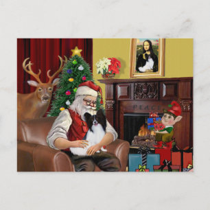 Santa's Papillon Helg Vykort