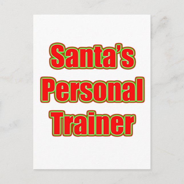 Santa's Personal Trainer Helg Vykort (Framsida)