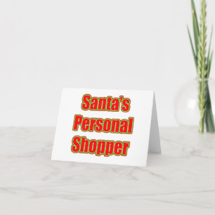 Santas personliga shoppare helgkort
