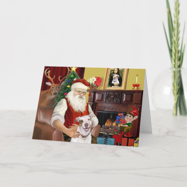 Santa's Pit Bull #2 Helgkort (Framsida)