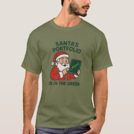 Santa's Portfolio- Funny julhandlare T-Shirt