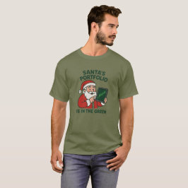 Santa's Portfolio- Funny julhandlare T-Shirt