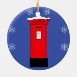 Santa's Post Box Julgransprydnad Keramik