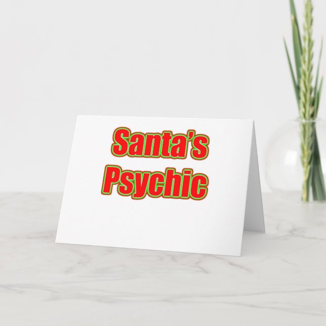 Santa's Psychic Helgkort (Framsida)