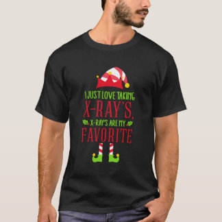 Santas Radiology Elf Xray Tech Gifts till jul T Shirt