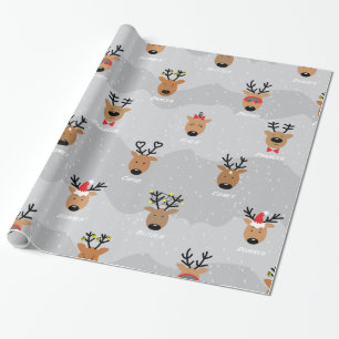 Santas ren presentpapper