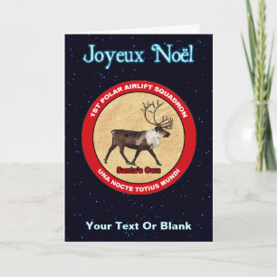 Santas renskvadron - Joyeux Noёl Helgkort