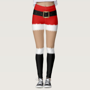 Santas röda kort för hjälpreda leggings