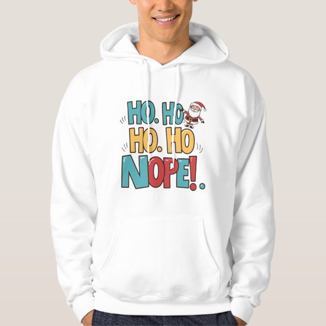 Santa's Sassy Side Hoodie (Framsida)