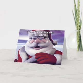 Santa's Secret Helgkort