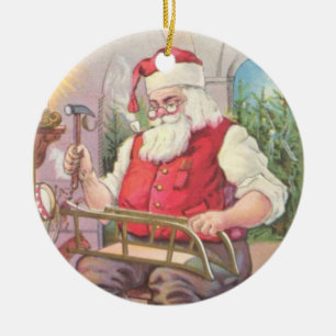 Santas seminarium julgransprydnad keramik