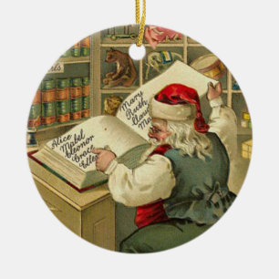 Santas seminarium julgransprydnad keramik