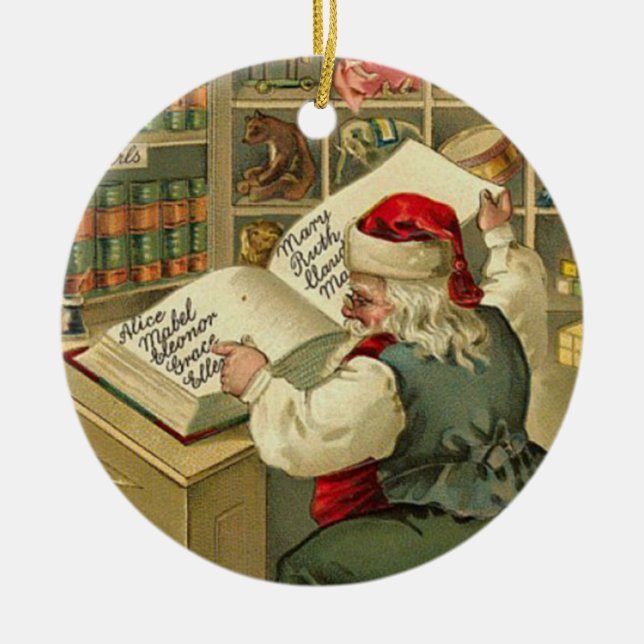 Santas seminarium julgransprydnad keramik (Framsidan)