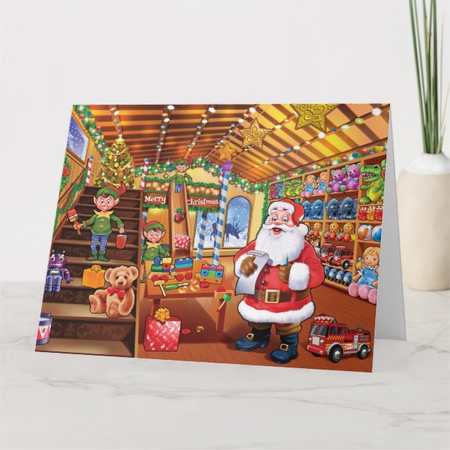 Santas seminariumjulkort tack kort (Framsida)