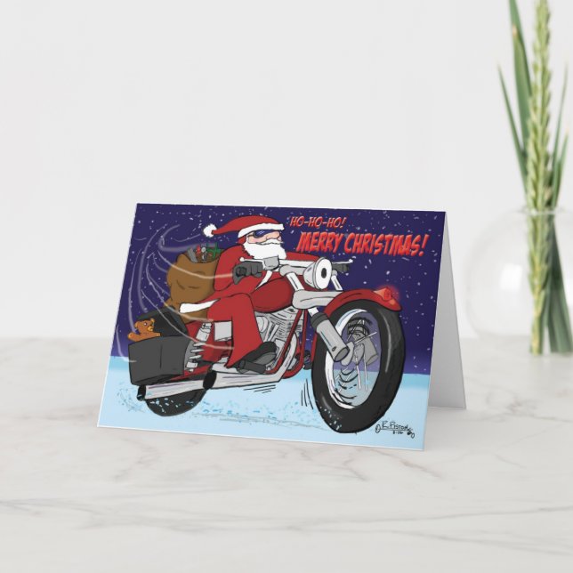 Santas Sledjulkort Helgkort (Framsida)
