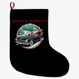 Santa's Sleigh 2.0 Christmas Stocking Stor Julstrumpa