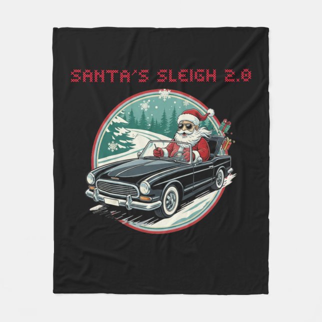 Santa's Sleigh 2.0 Fleece Blanket (Framsidan)