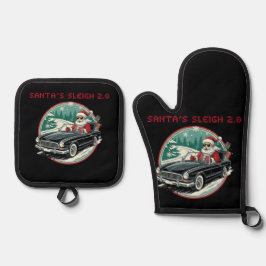 Santa's Sleigh 2.0 Pot Holders