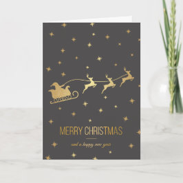 Santa's Sleigh God jul Greeting Card Helgkort
