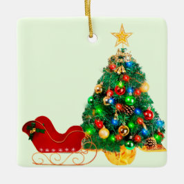 Santa's Sleigh Julgran Ornament