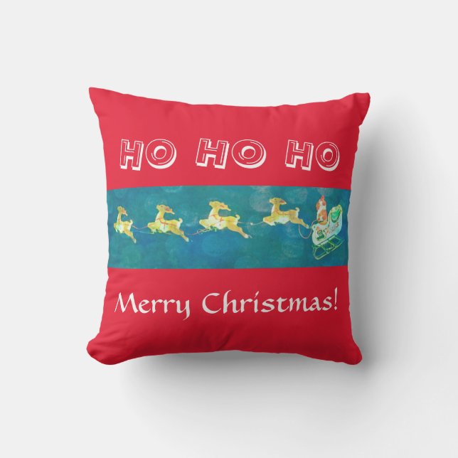 Santa's Sleigh Kudde (Framsida)