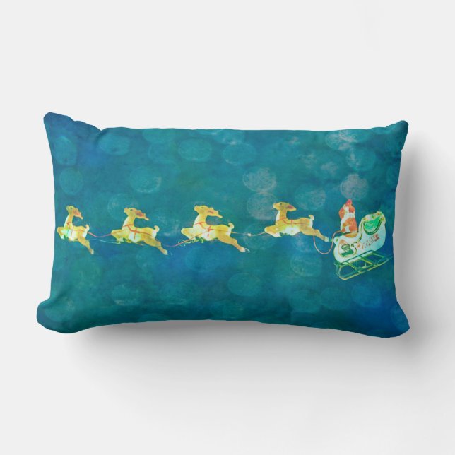 Santa's Sleigh Lumbarkudde (Framsida)