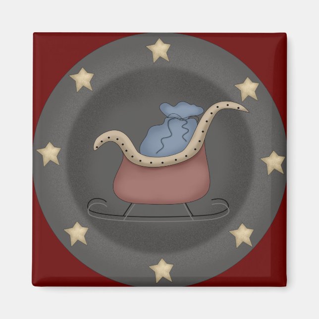 Santas Sleigh Magnet (Framsidan)