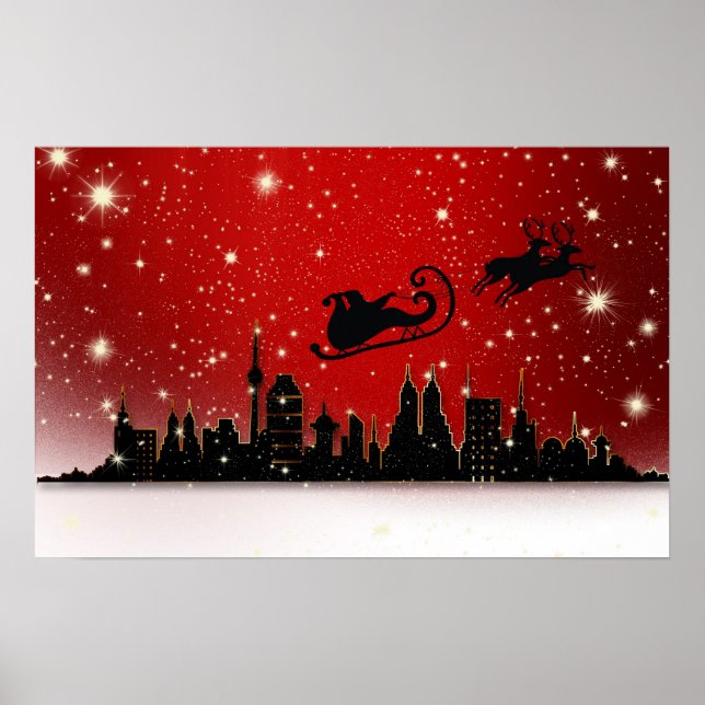 Santa's Sleigh Poster (Framsidan)