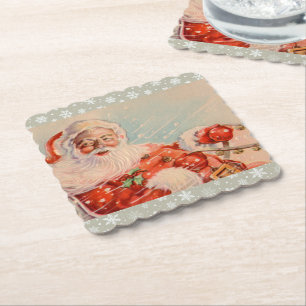 Santas Sleigh Ride Helgdag Underlägg Papper