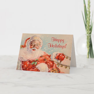 Santas Sleigh Ride julhälsningskort Helgkort