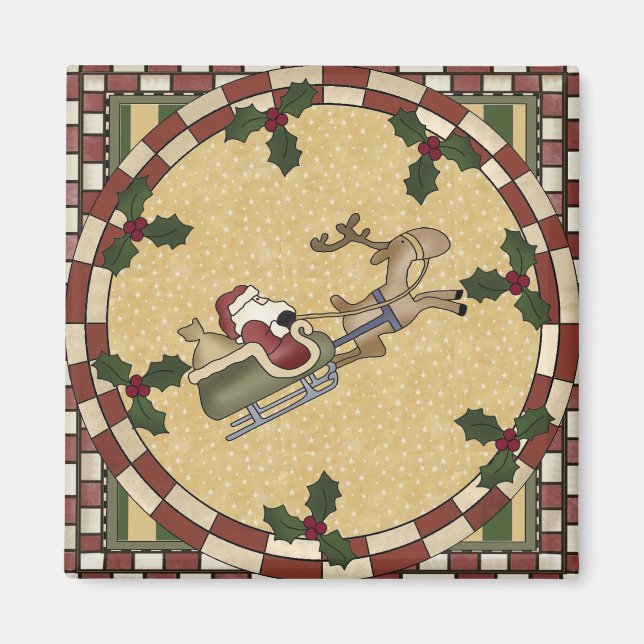 Santa's Sleigh Ride Magnet (Framsidan)