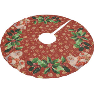 Santas Sleigh Ride on Play Julgransmatta Borstad Polyester