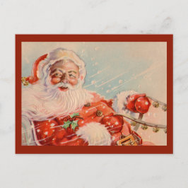Santas Sleigh Ride Postcard Helg Vykort