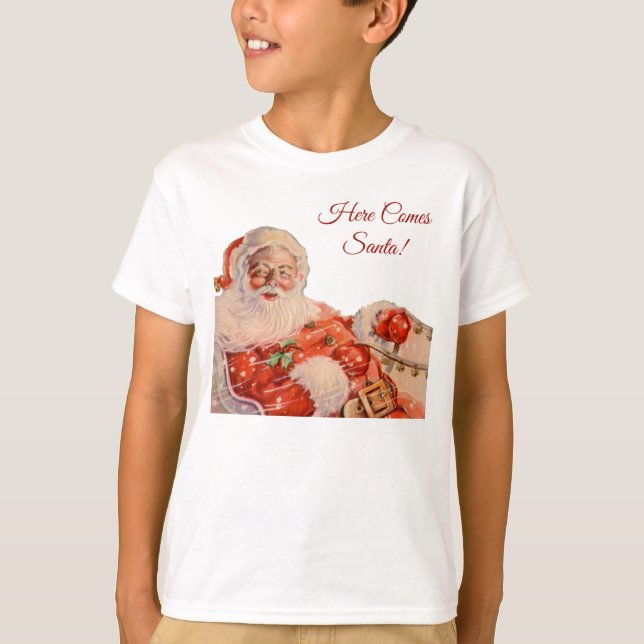 Santas Sleigh Ride T Shirt (Framsida)