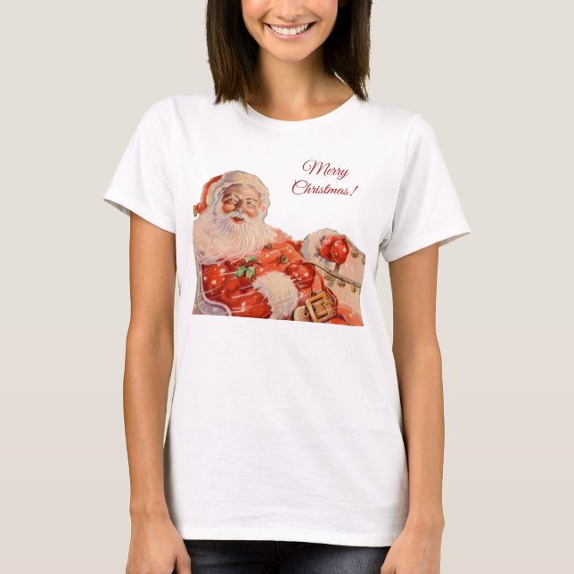 Santas Sleigh Ride T Shirt (Framsida)