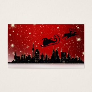 Santa's Sleigh Visitkort